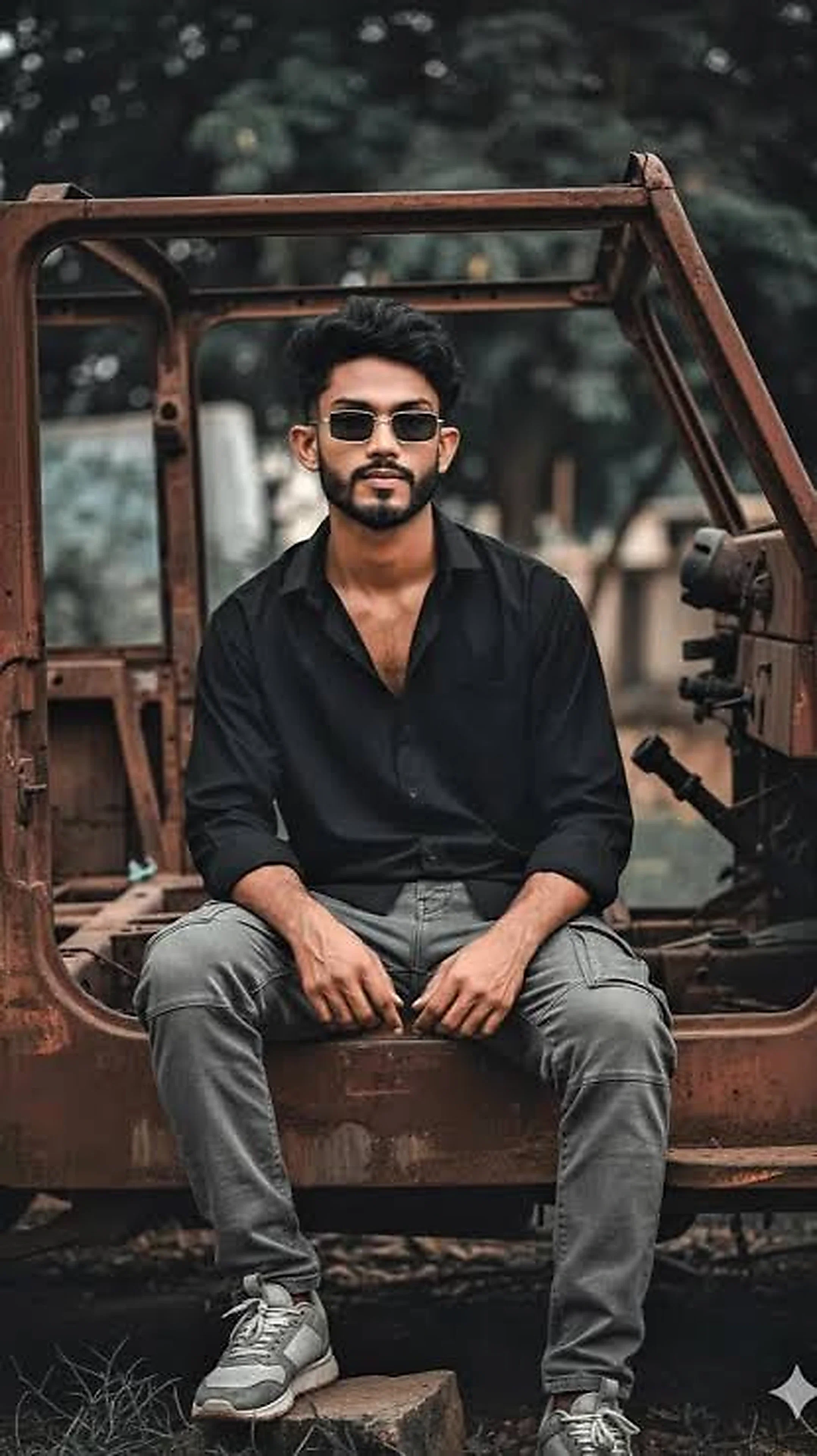 Cinematic portrait example